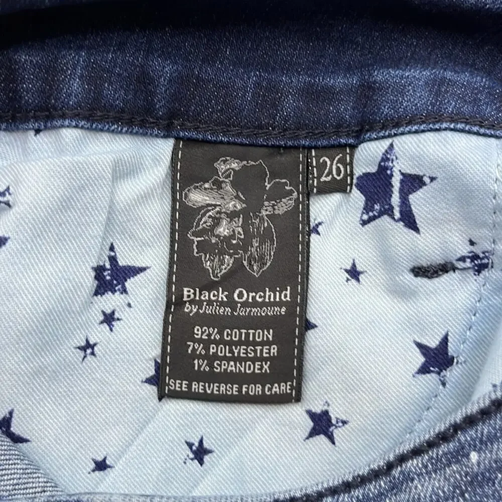 Black Orchid Black Star Cut Off Short Size 26